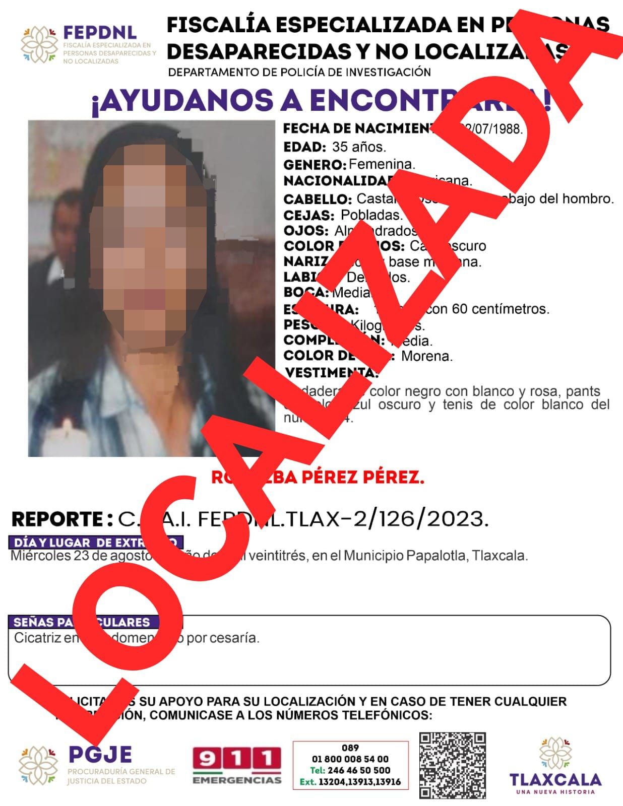Presentan ante ministerio público de la Fiscalía a mujer y menor de edad reportadas como no localizadas: PGJE